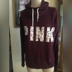 PINK Victoria Scret burgundy sweatshirt size SP
